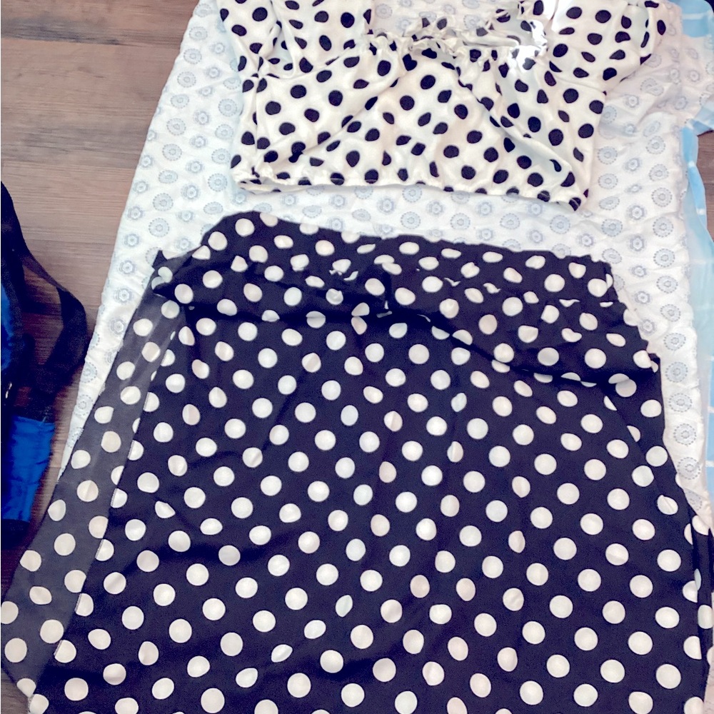 Polka dot set plus size
